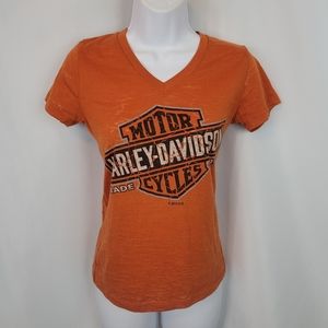 Harley Davidson Orange Philadelphia Top